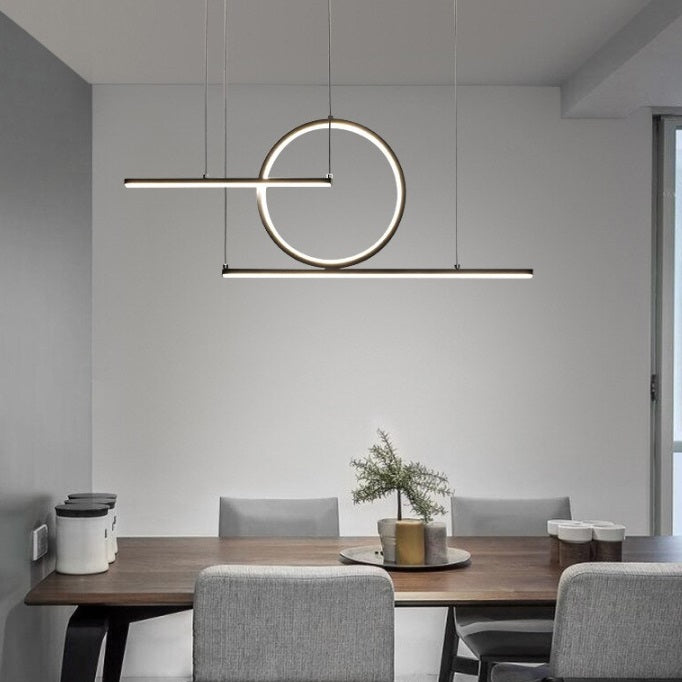 Pendulum Black Or Gold LED Linear Pendant Light - Lighting.co.za