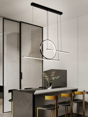 Pendulum Black Or Gold LED Linear Pendant Light - Lighting.co.za