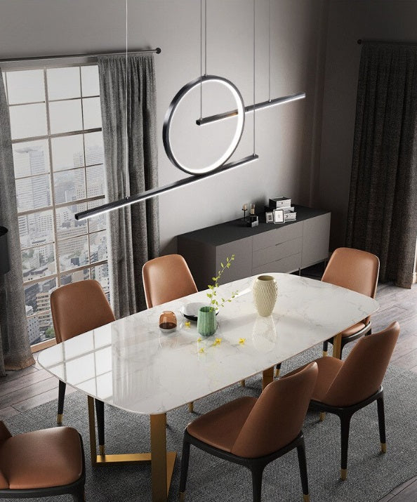 Pendulum Black Or Gold LED Linear Pendant Light - Lighting.co.za