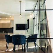 Retro Y Marble and Brass Look Pendant Light - Lighting.co.za