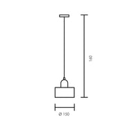 Retro X Marble and Brass Look Pendant Light - Lighting.co.za