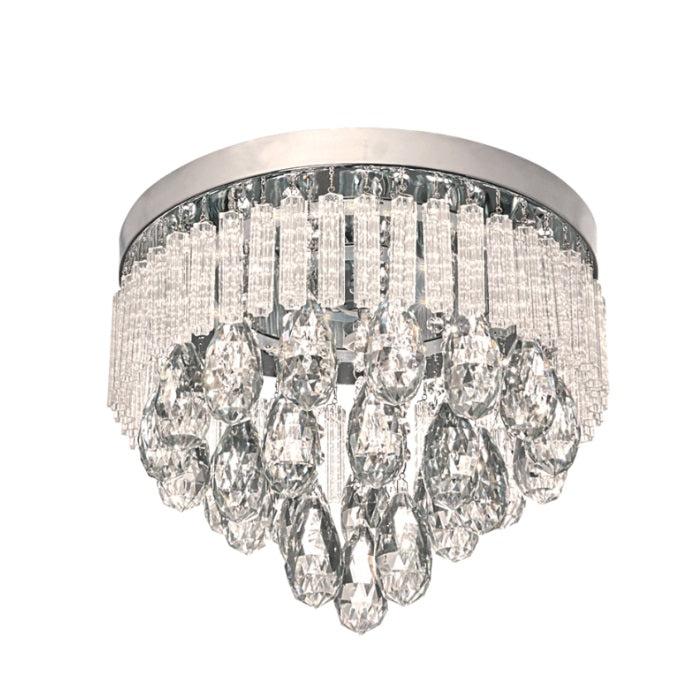 Sierra Chrome And Glass Crystal LED Ceiling Light - Lighting.co.za