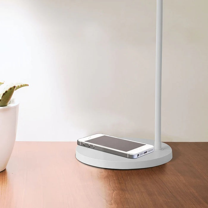 Camera LED Desk Lamp with Wireless Phone Charging Base - Lighting.co.za