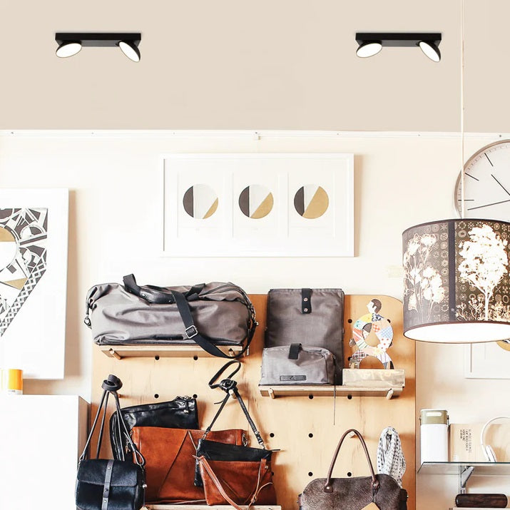 Bristol 2 Black Ceiling Surface or Wall LED Spot Light - Lighting.co.za