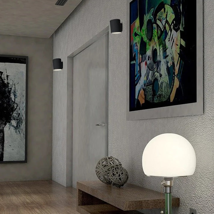 Shuttle Black Or White GU10 Up Down Facing Wall Light - Lighting.co.za