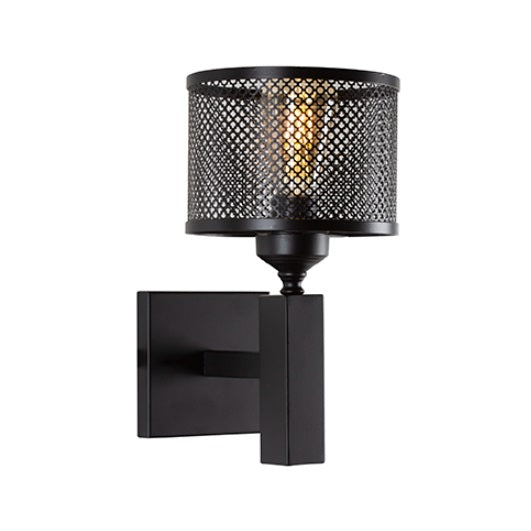 Ultra Black Mesh Shade Wall Light - Lighting.co.za