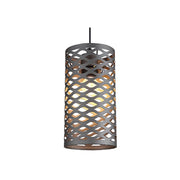 Carlo Grid Tall Metal Shade Pendant Light - Lighting.co.za