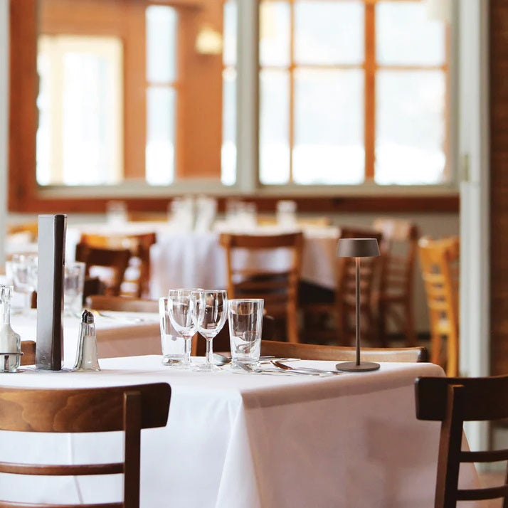 Lola Smooth Shade Gold | Black | White | Coffee Rechargeable Table Lamp - Lighting.co.za