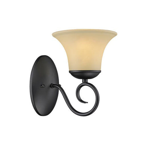 Ebele Black and Milk Glass Vintage Wall Light - Lighting.co.za