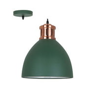 Annabel White Or Grey Dome Pendant Light Available In 2 Sizes - Lighting.co.za