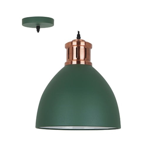 Annabel White Or Grey Dome Pendant Light Available In 2 Sizes - Lighting.co.za