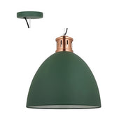 Annabel White Or Grey Dome Pendant Light Available In 2 Sizes - Lighting.co.za