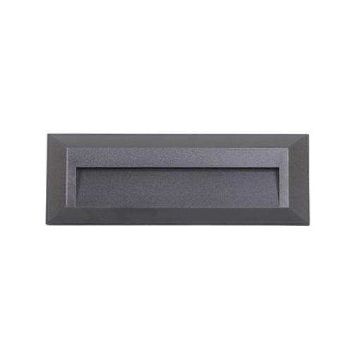 Zour Dark Grey Rectangle 4 Watt LED Step Wall Light - Lighting.co.za