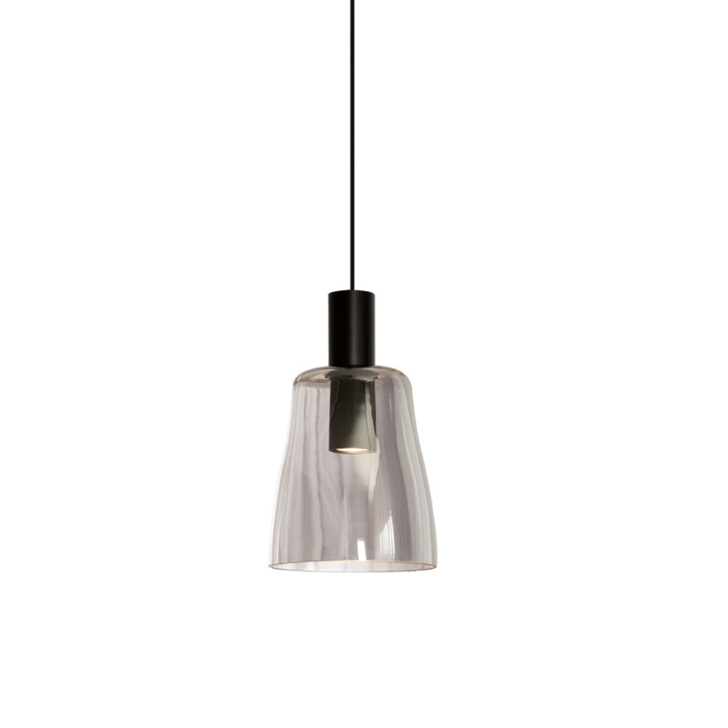 Seville Black and Smoke Glass Pendant Light - Lighting.co.za