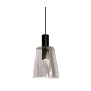 Seville Black and Smoke Glass Pendant Light - Lighting.co.za