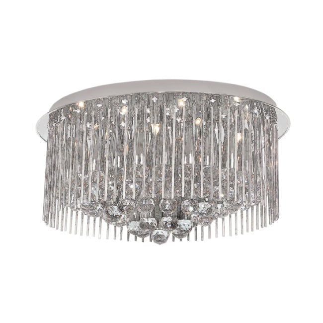 Shiri Chrome and Clear Crystal Ceiling Light - Lighting.co.za