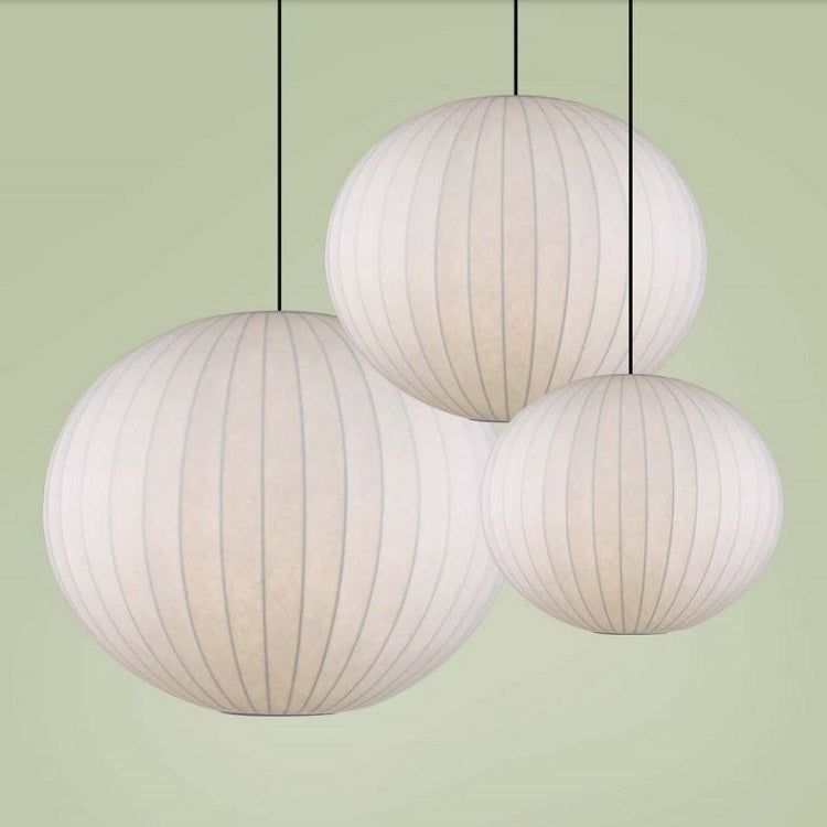 Silk 3 Pearl Bubble Ball Pendant Light 3 Sizes - Lighting.co.za