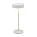 Slender Black or White Spazio Portable Rechargeable Table Lamp - Lighting.co.za