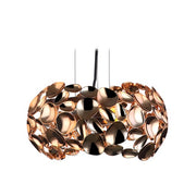 Minje White Copper Chrome Geometric Pendant Light 2 Sizes - Lighting.co.za