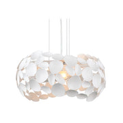Minje White Copper Chrome Geometric Pendant Light 2 Sizes - Lighting.co.za