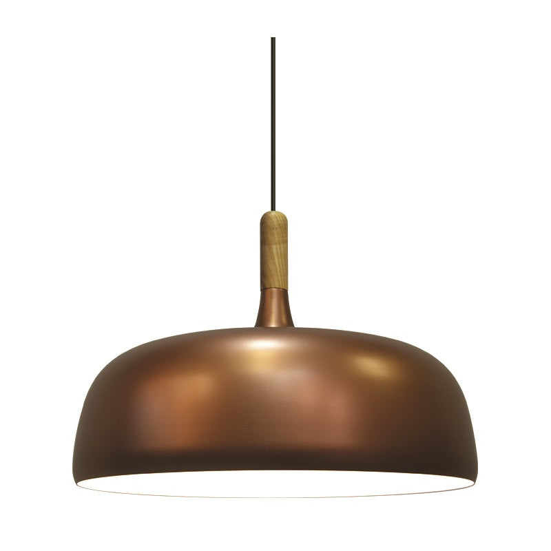 Soho Large Copper | Dark Grey with Wood Nordic Pendant Light - Lighting.co.za