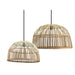 Soloman Basket Natural Rattan Pendant Light 2 Sizes - Lighting.co.za