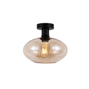 Orb Smoke | Clear | Amber Glass Ceiling Light 2 Sizes - Lighting.co.za
