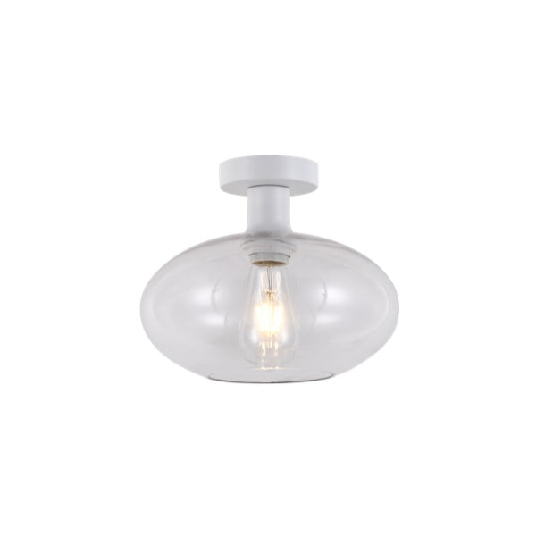 Orb Smoke | Clear | Amber Glass Ceiling Light 2 Sizes - Lighting.co.za