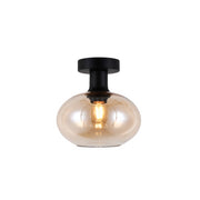 Orb Smoke | Clear | Amber Glass Ceiling Light 2 Sizes - Lighting.co.za