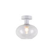 Orb Smoke | Clear | Amber Glass Ceiling Light 2 Sizes - Lighting.co.za