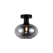 Orb Smoke | Clear | Amber Glass Ceiling Light 2 Sizes - Lighting.co.za