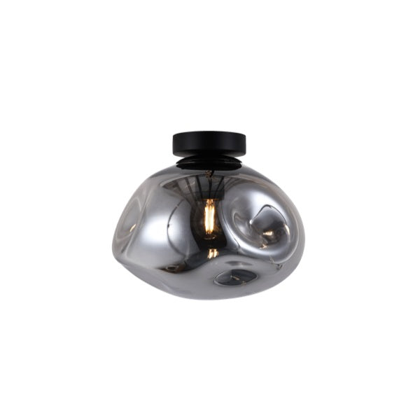 Molten Smoke | Clear | Amber Glass Ceiling Light 2 Sizes - Lighting.co.za