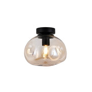 Molten Smoke | Clear | Amber Glass Ceiling Light 2 Sizes - Lighting.co.za