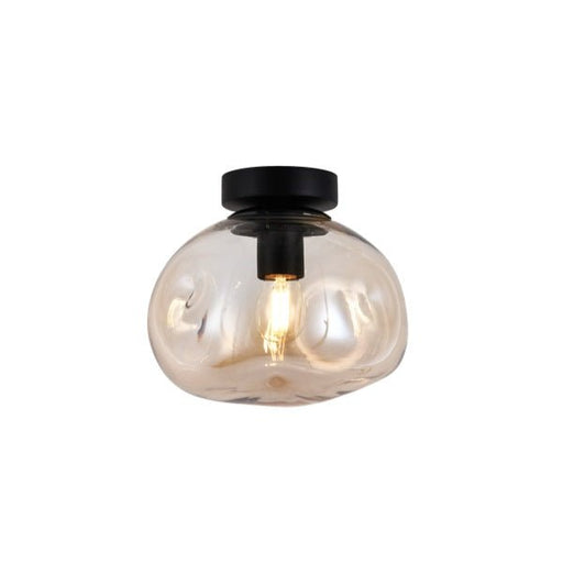 Molten Smoke | Clear | Amber Glass Ceiling Light 2 Sizes - Fixed Lights - Lighting.co.za