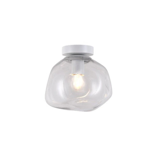 Molten Smoke | Clear | Amber Glass Ceiling Light 2 Sizes - Fixed Lights - Lighting.co.za