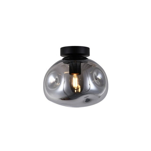 Molten Smoke | Clear | Amber Glass Ceiling Light 2 Sizes - Fixed Lights - Lighting.co.za