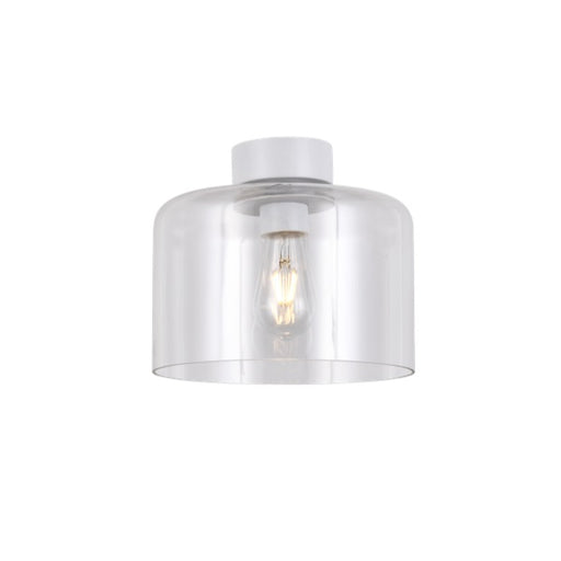 Drum Smoke | Clear | Amber Glass Ceiling Light - Lighting.co.za