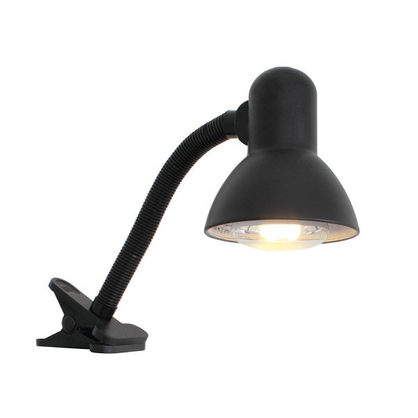 Makai Black Or White Student Clip On Desk Lamp - Lighting.co.za
