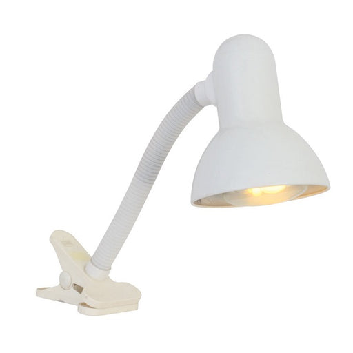 Makai Black Or White Student Clip On Desk Lamp - Lighting.co.za