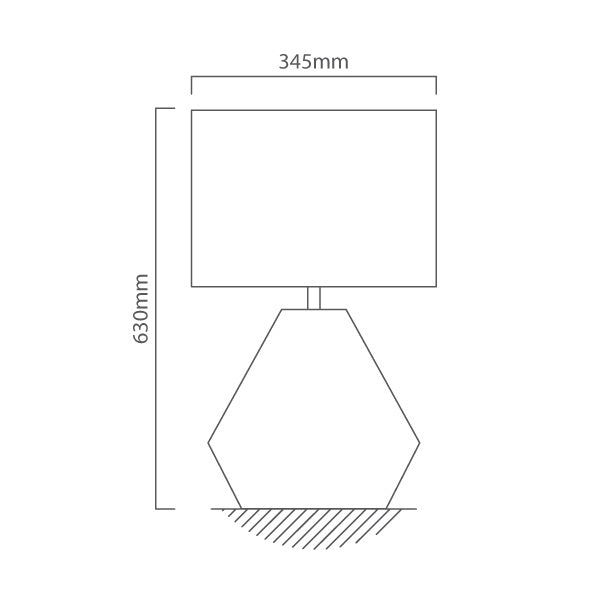 Pedregal Copper Or White Wire Grid With Shade Table Lamp - Lighting.co.za