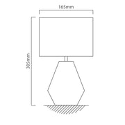 Carlton Small Copper Or Gold Wire Grid With Shade Table Lamp - Lighting.co.za