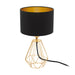 Carlton Small Copper Or Gold Wire Grid With Shade Table Lamp - Lighting.co.za