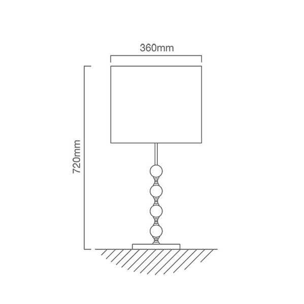 Le Fleur Orbs Glass Table Lamp - Lighting.co.za