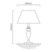 Nadine Satin Chrome and White Shade Table Lamp - Lighting.co.za