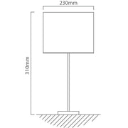 Maserlo Taupe Or Black Shade Table Lamp - Lighting.co.za