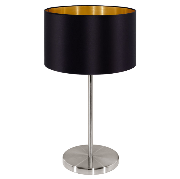 Maserlo Taupe Or Black Shade Table Lamp - Lighting.co.za