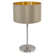 Maserlo Taupe Or Black Shade Table Lamp - Lighting.co.za