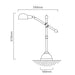 Arden Satin Chrome Adjustable Angle Desk Lamp - Lighting.co.za