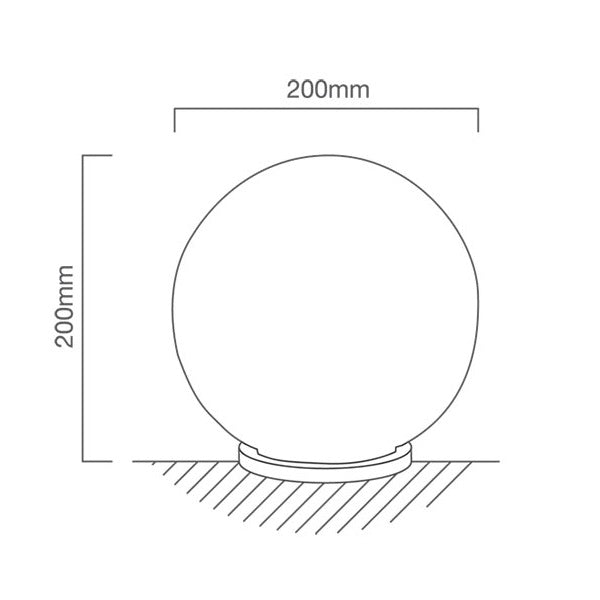 Rondo Frosted White Glass Table Lamp - Lighting.co.za