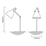 Priddy Black Adjustable Desk Lamp - Lighting.co.za